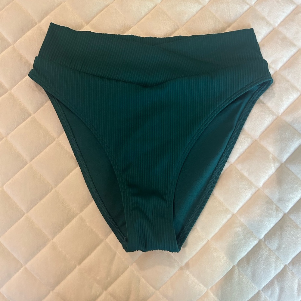 Turquoise high rise bottoms